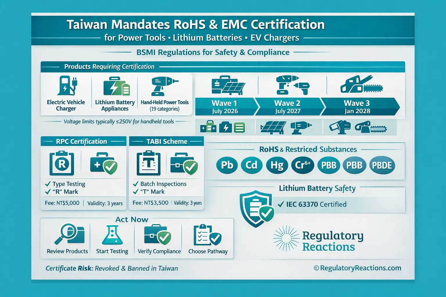 Taiwan ROHS & EMC certification